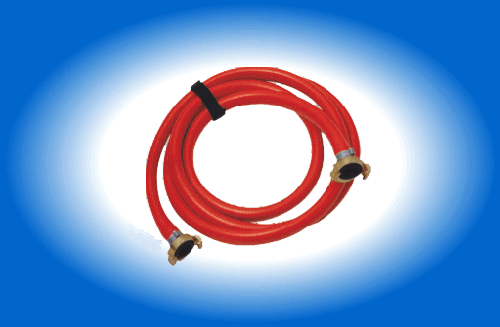5m hose assembly complete with couplings - red Code 525662